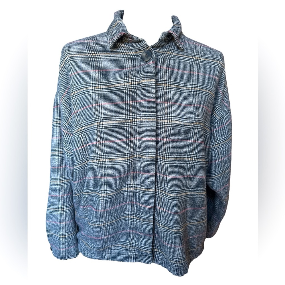 Madewell Bromley Flannel Shirt in Ronan Plaid, Size Small